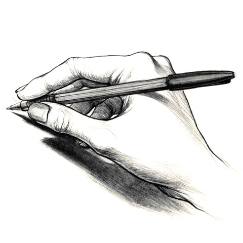 writing hand